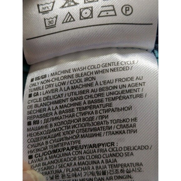 Banana Republic Dress Women's PM Multi Blue Color Block Abstract Art Sheath - Picture 11 of 13